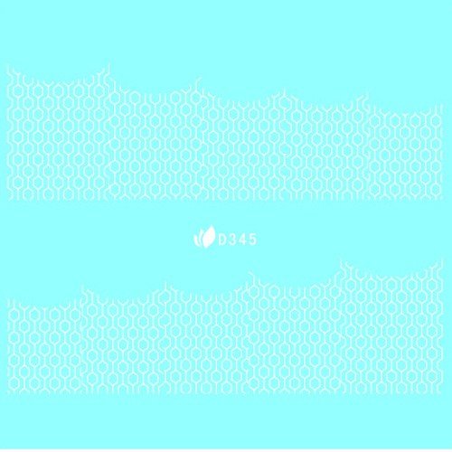 Water Decal blanc 345 - NailArtBoutique