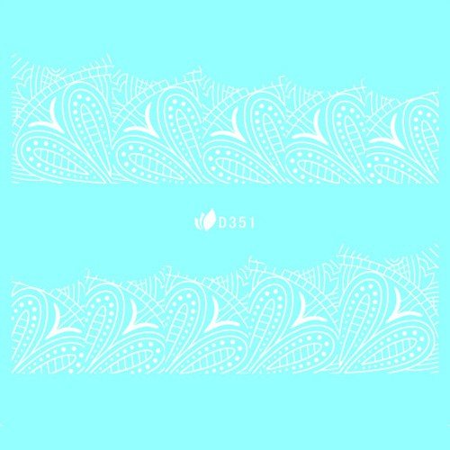 Water Decal blanc 351 - NailArtBoutique