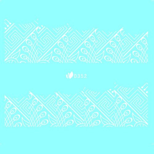 Water Decal blanc 352 - NailArtBoutique