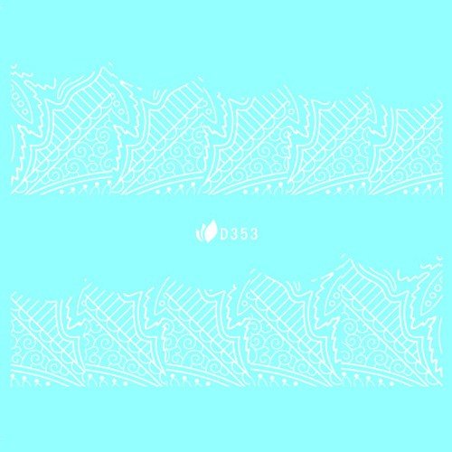 Water Decal blanc 353 - NailArtBoutique