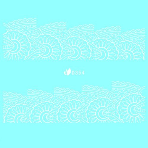 Water Decal blanc 354 - NailArtBoutique