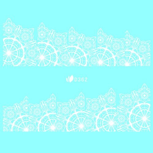Water Decal blanc 362 - NailArtBoutique