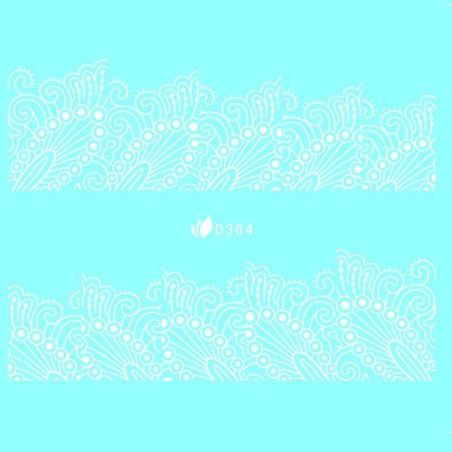 Water Decal blanc 364 - NailArtBoutique