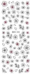 Autocollant Ongle Water Decal Petites Fleurs DS 400 - NailArtBoutique