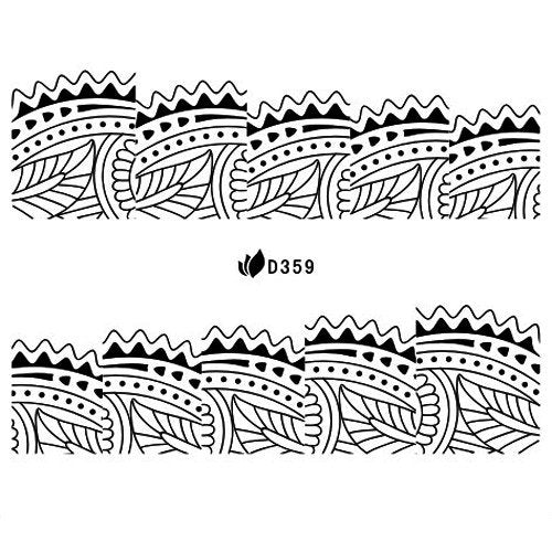 Water Decal Noir 359