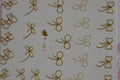 Autocollant Ongle Water Decal Noeud Simple Doré  107 - NailArtBoutique