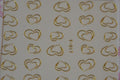 Autocollant Ongle Water Decal Coeur en Or 17 - NailArtBoutique