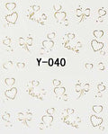 Autocollant Ongle Water Decal Love Or 40 - NailArtBoutique