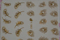 Autocollant Ongle Water Decal Plume de Paon Dorée 82 - NailArtBoutique