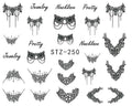 Autocollant Ongle Water Decal Bijoux & Colliers STZ 250 - NailArtBoutique