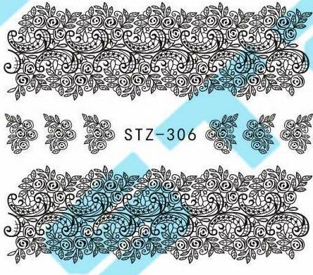 Autocollant Ongle Water Decal STZ 306