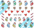 Autocollant Ongle Water Decal Bonbons & Déco de Noël STZ 418 - NailArtBoutique