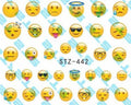 Autocollant Ongle Water Decal Emoji & Smiley STZ 442 - NailArtBoutique