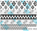 Autocollant Ongle Water Decal Flèches et Bandes STZ 453 - NailArtBoutique